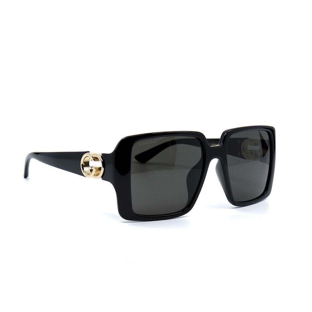 NEW Gucci GG1692SA 001 Black Frame Dark Grey Lenses 100% Authentic Sunglasses - Picture 2 of 14